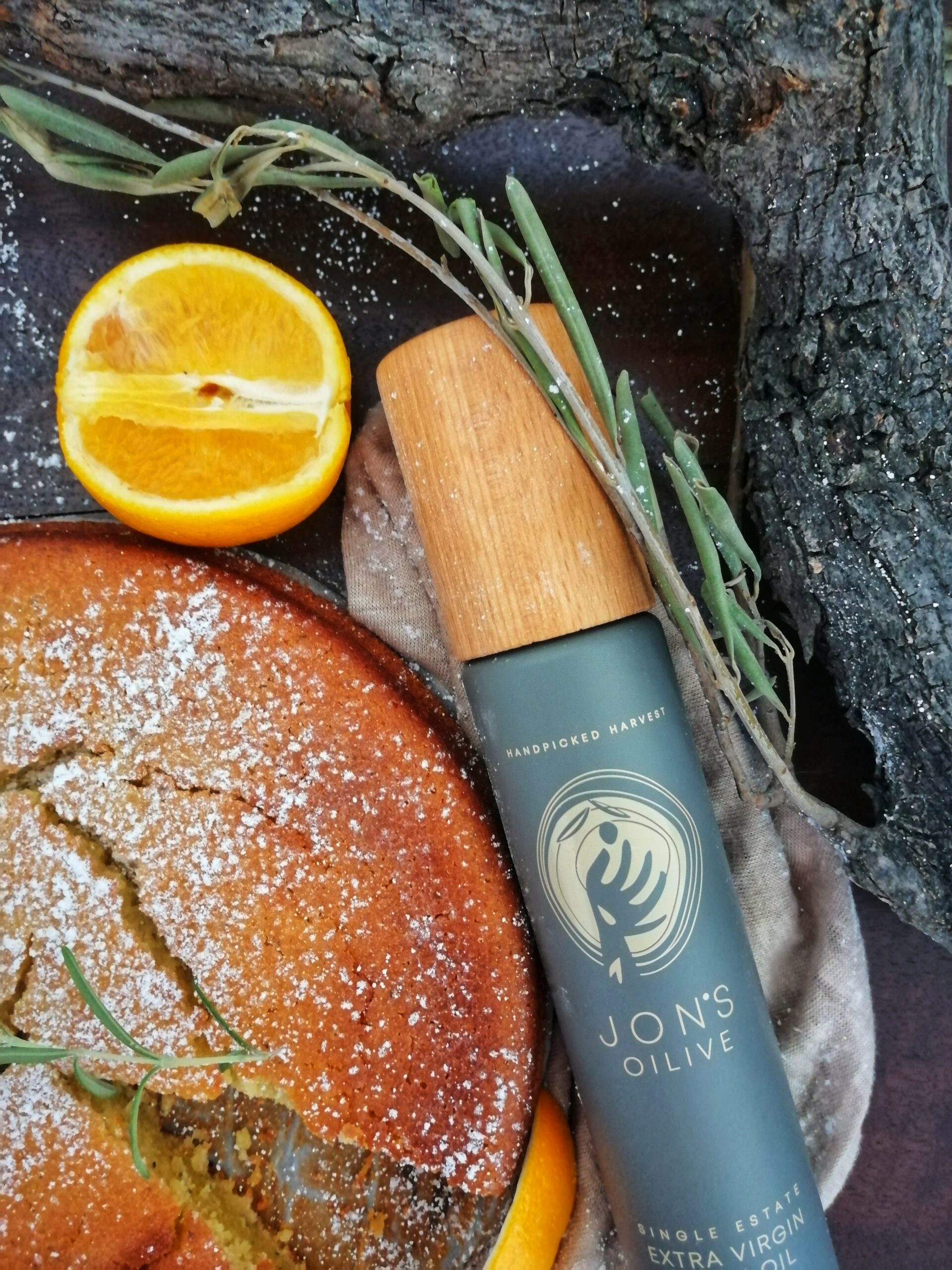 JON'S Orange-Rosmarin Kuchen mit Olivenoel
